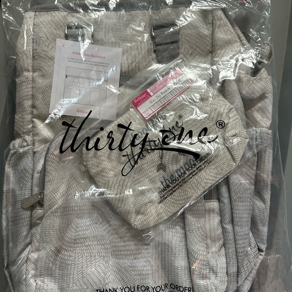 Thirty-One Adventure Backpack with extras!